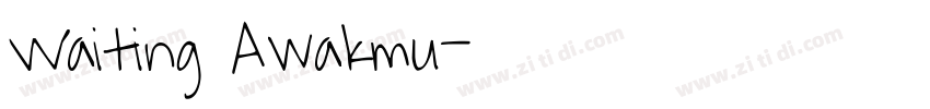 Waiting Awakmu字体转换